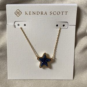 NWOT Kendra Scott Jae Star Short Necklace Gold